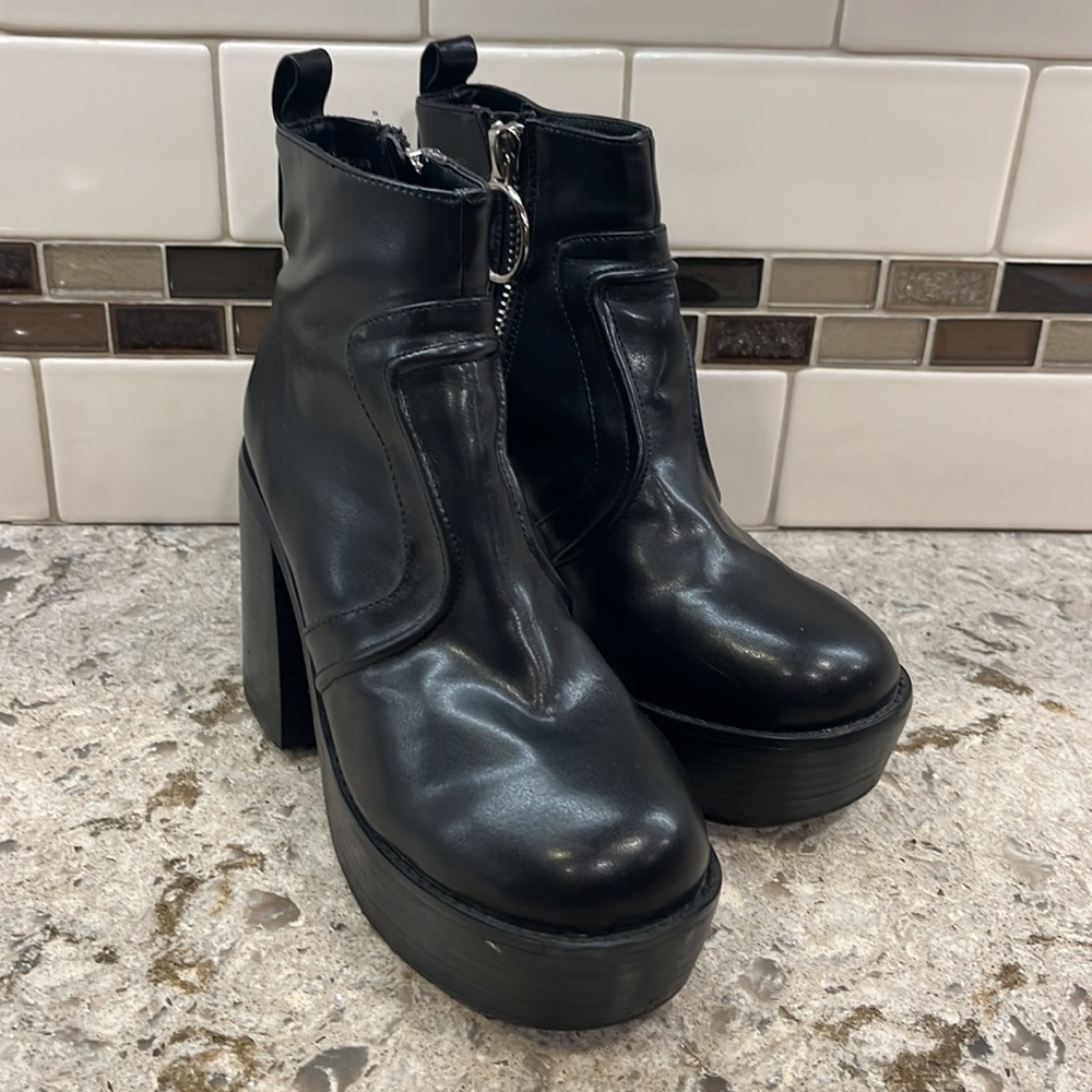 Current Mood Chunky Platform Booties - image 1